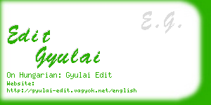 edit gyulai business card